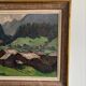 Oil on wood, Village of the Vosges - Georges GONTHIER (1886-1969)