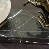 Art Deco style Horse marble lamp