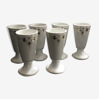 Ensemble de 6 mazagrans porcelaine