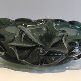 Coupe en verre fumé à décors de requins