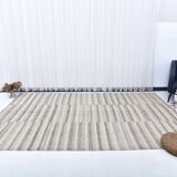 Pastel pink kilim rug, 325x217 cm wool kilim rug, large kilim carpet