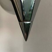Art Deco Metal and Glass Chandelier