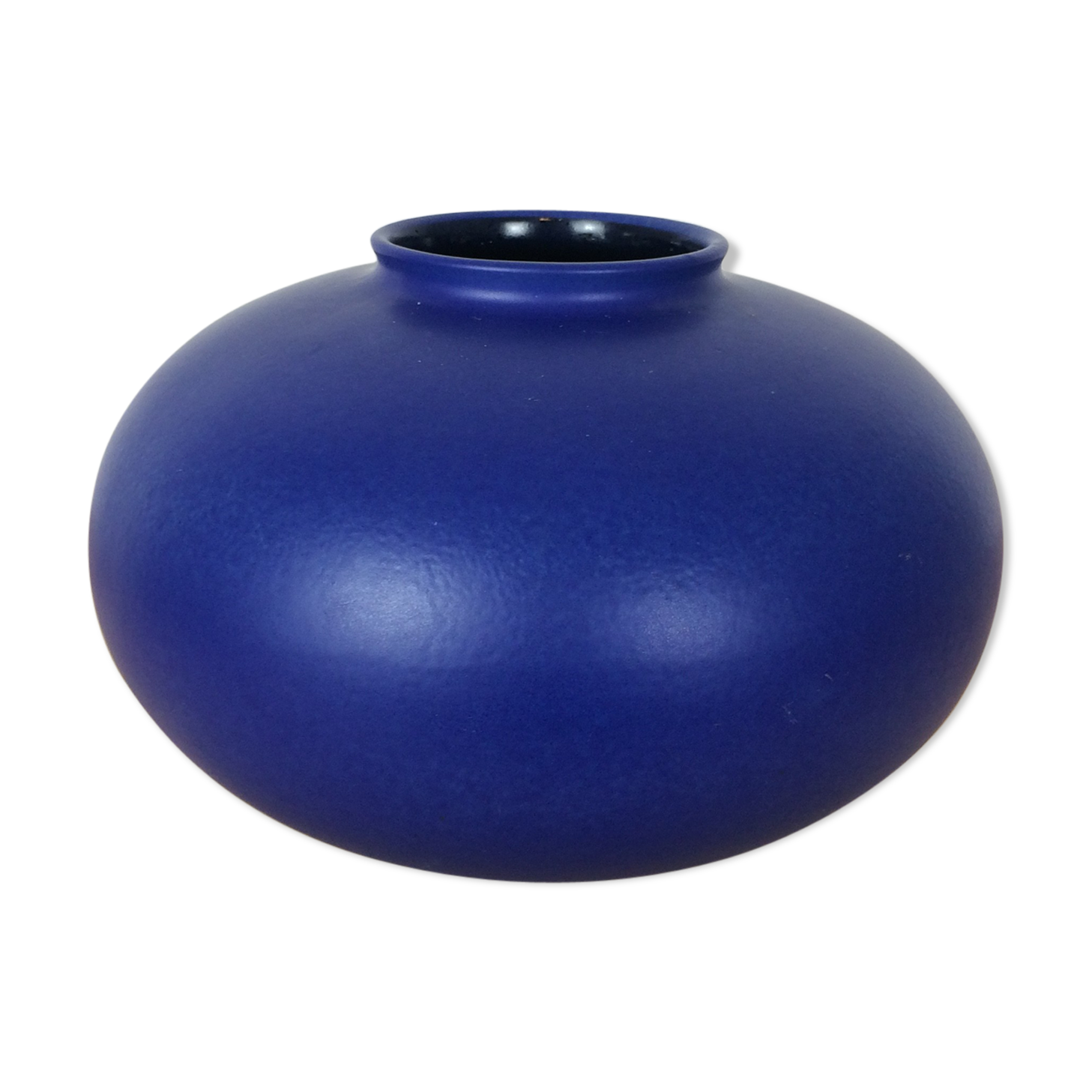 Blue ceramic pansu vase 26 cm