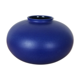 Vase pansu céramique bleue 26 cm