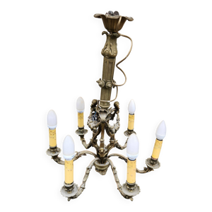 Lustre en bronze 6 lumières