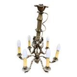 6-light bronze chandelier