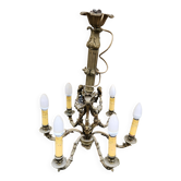 6-light bronze chandelier