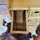 Chiffonnier en rotin vintage