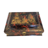 Lacquered wooden wig box XVIIIème