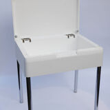 60's white plexi chest stool