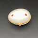 Decorative egg in Limoges porcelain Ladybug pattern