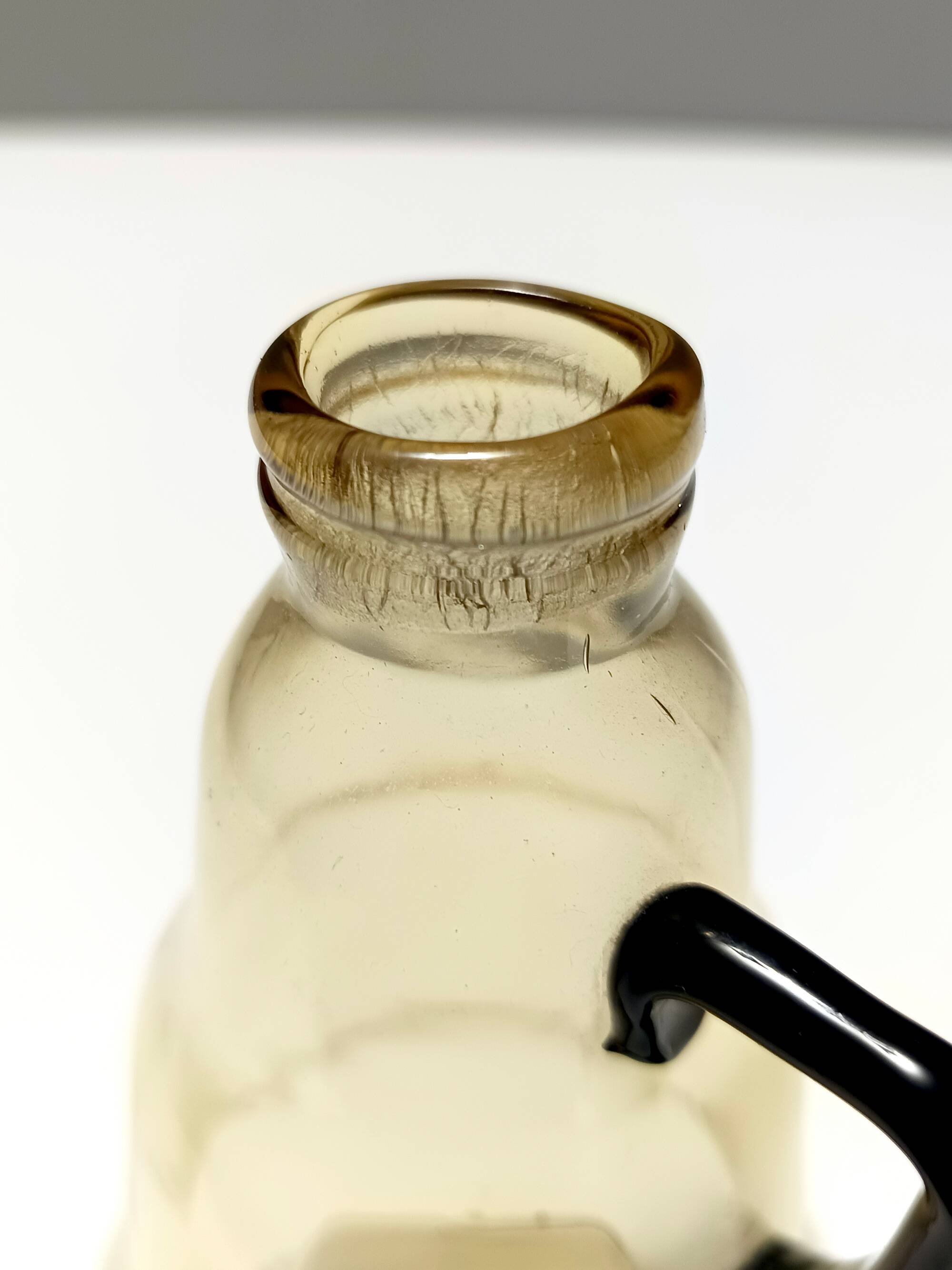 Straw Colored Murano Glass Pitcher Vase attr. to Vittorio Zecchin, Italy