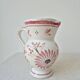 Petit pichet/vase vintage décor florale - Henriot Quimper