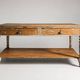 Antique wooden draper's counter