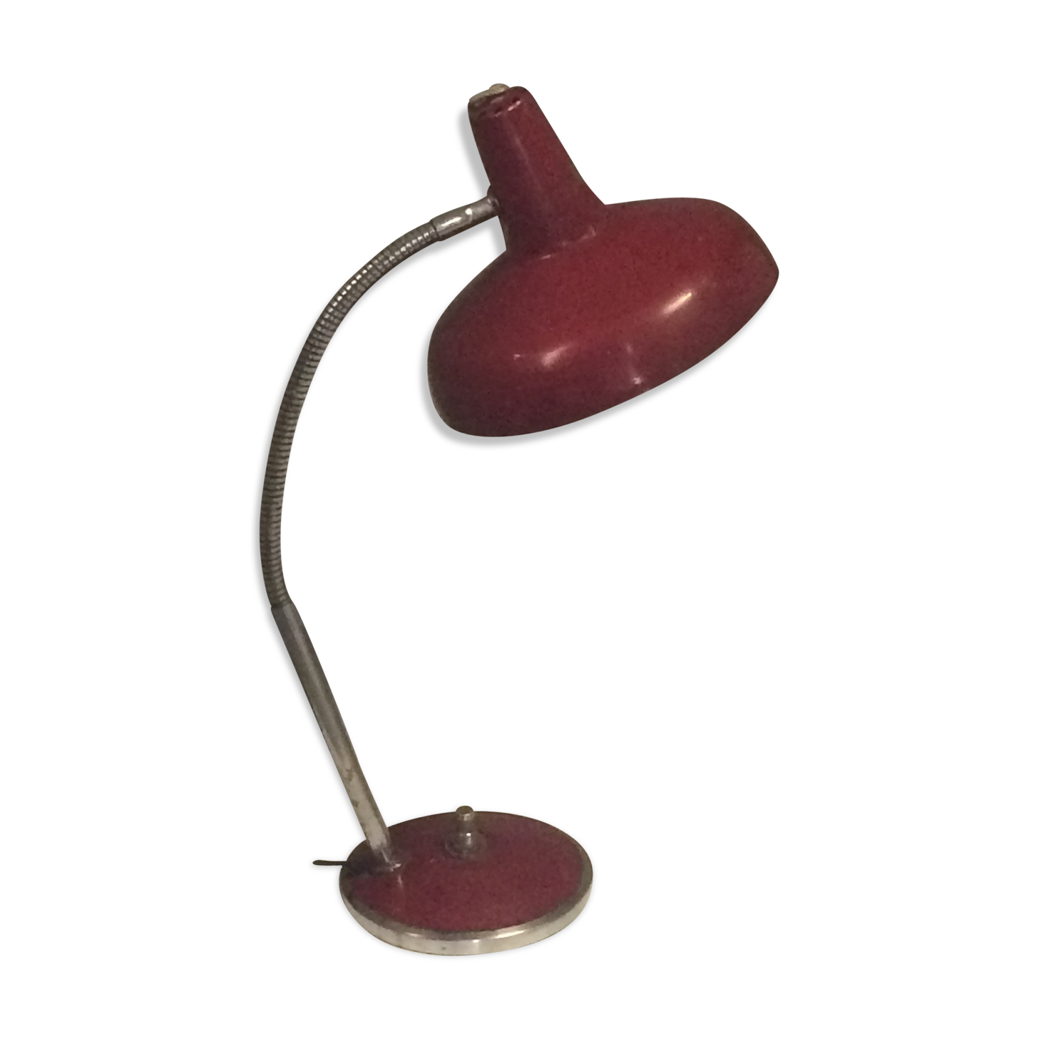 Lampe de bureau vintage  aluminor années 50