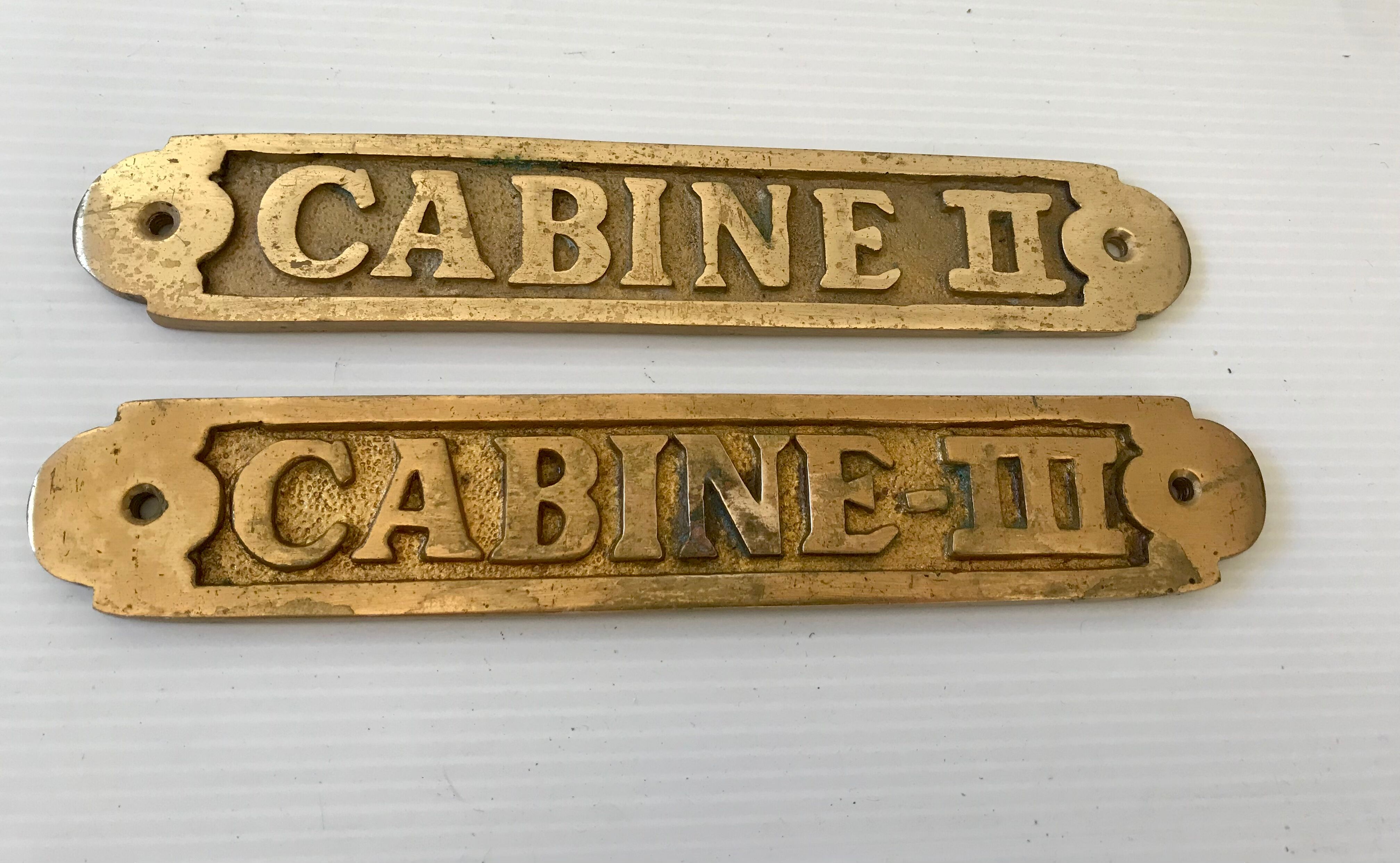 Solid brass door plates