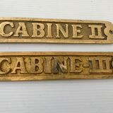 Solid brass door plates