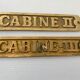 Solid brass door plates