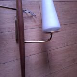 60's teak wall light from Maison Lunel