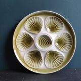 Vintage French oyster plate from Moulin des Loups