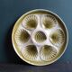 Vintage French oyster plate from Moulin des Loups