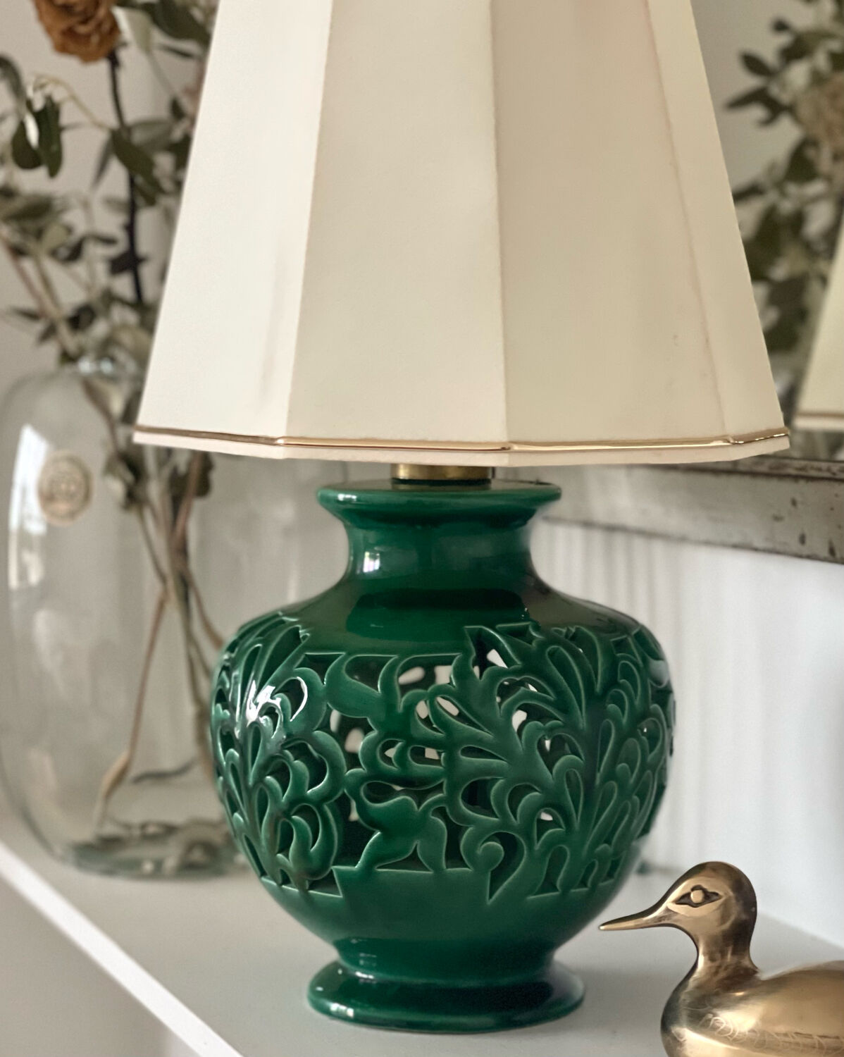 Antique ceramic lamp