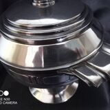 Art Deco silver-plated coffee and tea service, stamped.