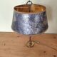brass three-light bouillotte lamp, desk lamp