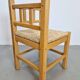 Dutch Modernist Art Deco Style Corner Chair in Oak and Rush, 1950s, Set of 2
