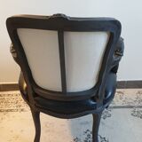 Fauteuil type louis XV dossier