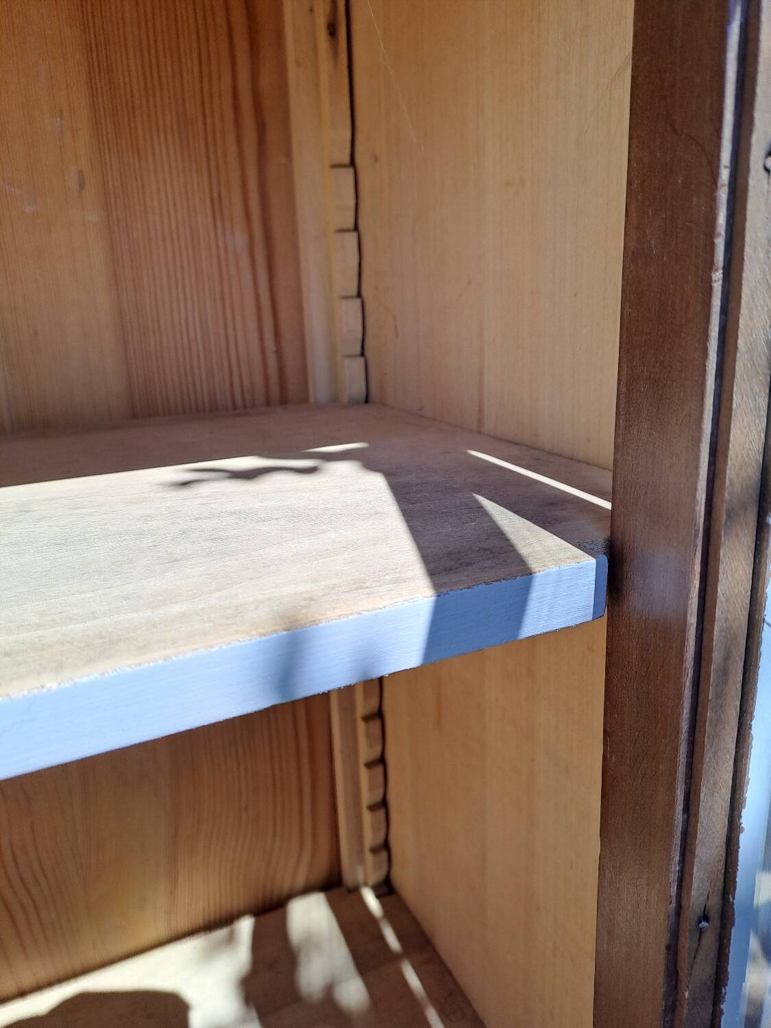 Art Deco 3-door glass bookcase