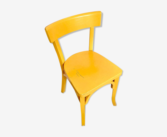 Chaise enfant Baumann en bois jaune