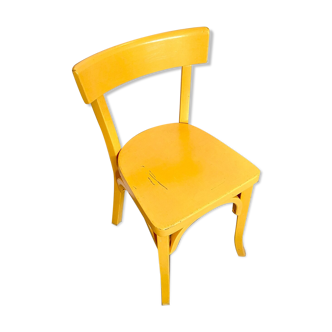 Baumann children's chair in yellow wood