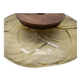 Art Deco glass Bowl On Foot, 1930s