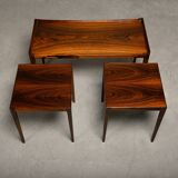 Kurt Østervig Rosewood Nesting Tables Model 223 for Jason Møbler, Denmark