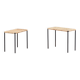 Tables empilables en métal / rotin par Carl Auböck