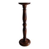 Ancient turned wooden pedestal