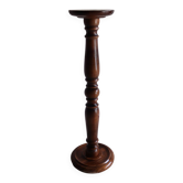 Ancient turned wooden pedestal
