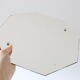 Octagonal bevelled wall mirror