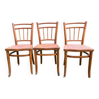 3 Thonet bistro chairs