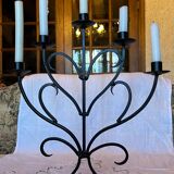 Metal heart candle holder 5 candles