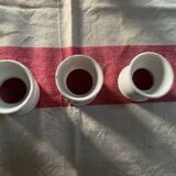 Set of 3 old diabolo egg cups