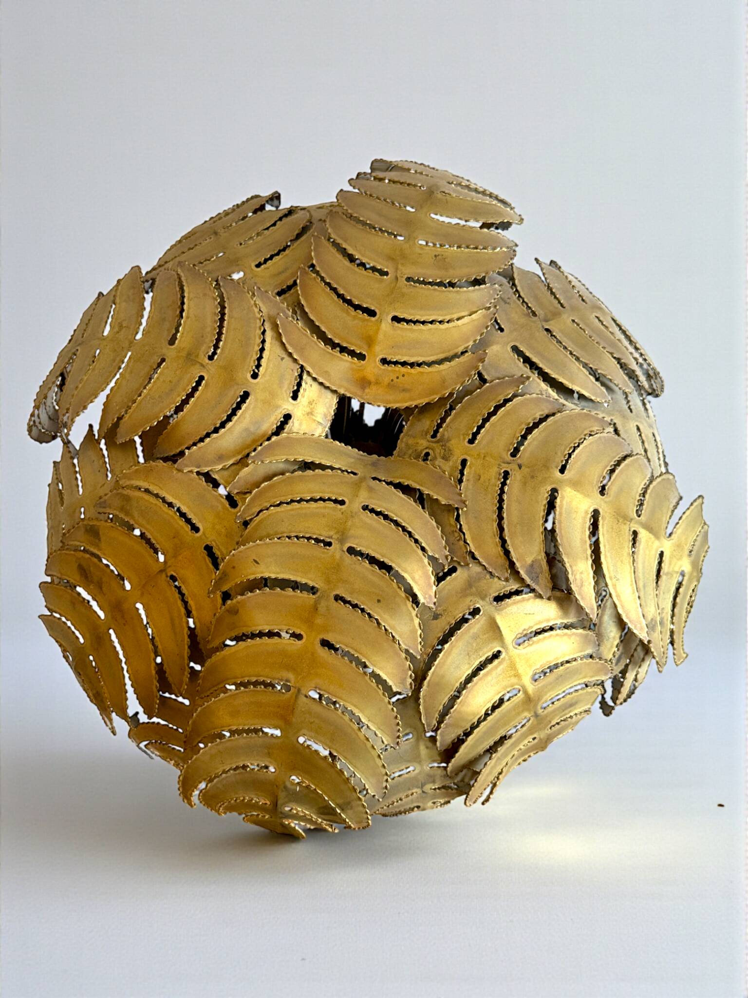 Palm Tree Lamp Maison Jansen, Christian Techoueyres, 65cm, Circa 1970