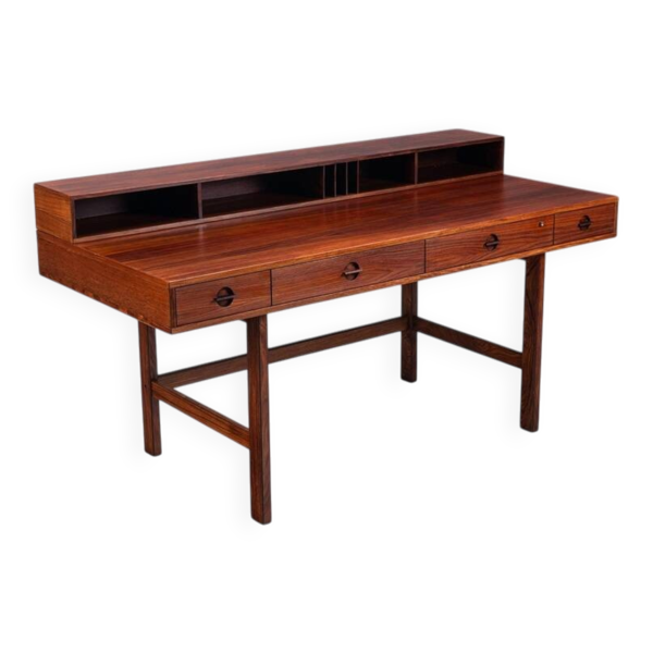 Bureau Flip-Top Partners en rosewood de Peter Lovig, Lovig, Danemark, 1960.