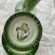 6 flat plates tulip pattern, longwy. Art deco