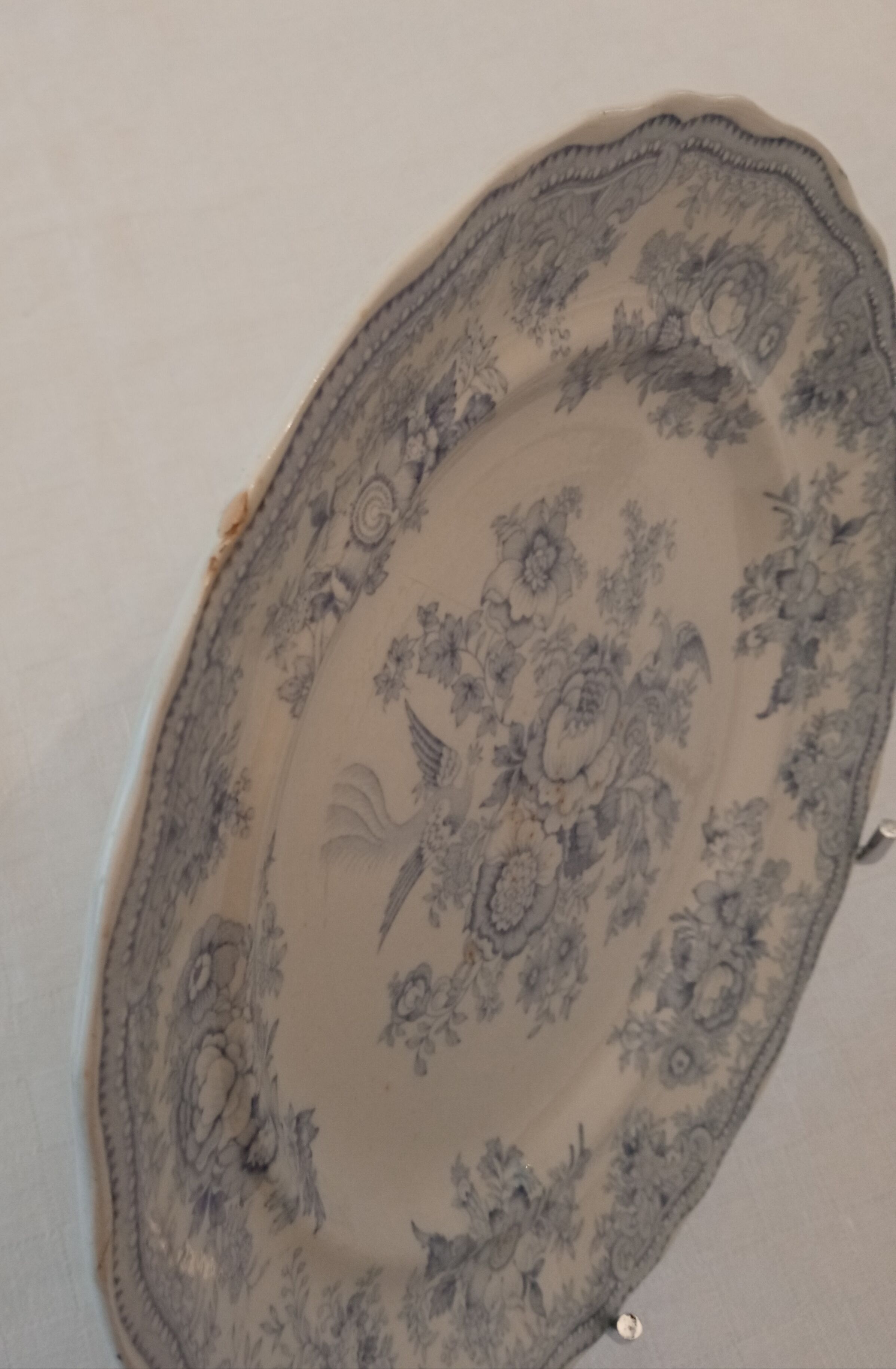 Set of 4 plates in English earthenware