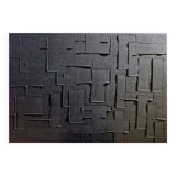 Black minimalist monochrome abstract painting