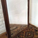 Overmantel mirror abstract decor