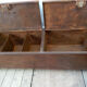 Long industrial metal low cabinet