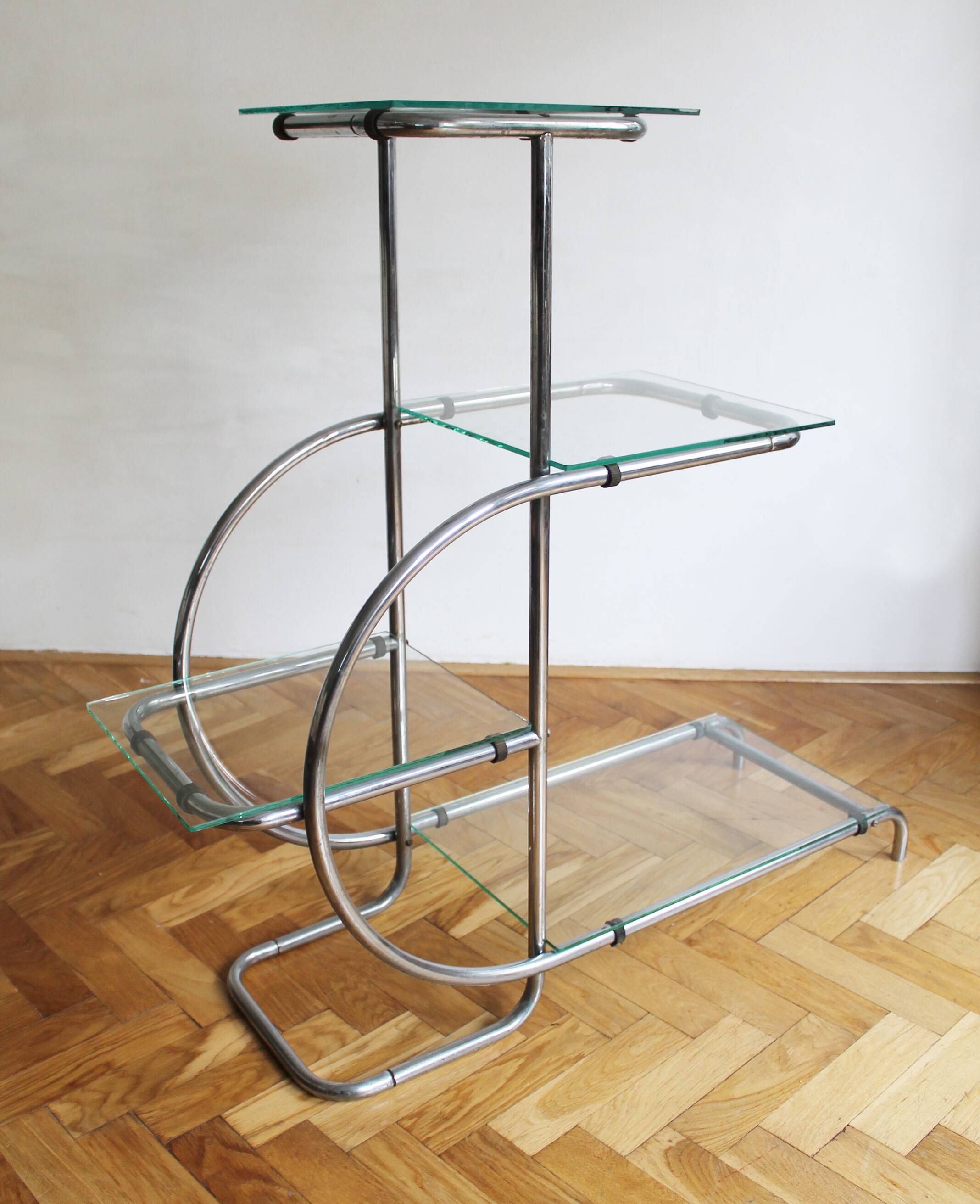 1930's Bauhaus Tubular Flower Stand